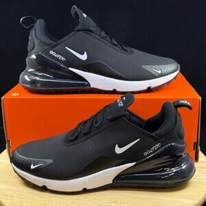 New Mens Nike Air Max 270 G Size 9.5 Spikeless Golf Shoes Black White CK6483 001